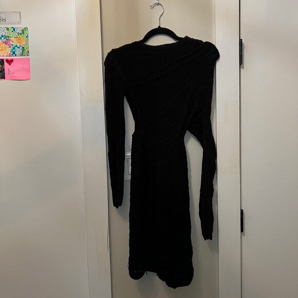Black Harley Ladder Knit Mini Dress | Brooklyn Karma | Size Small - Picture 9 of 9